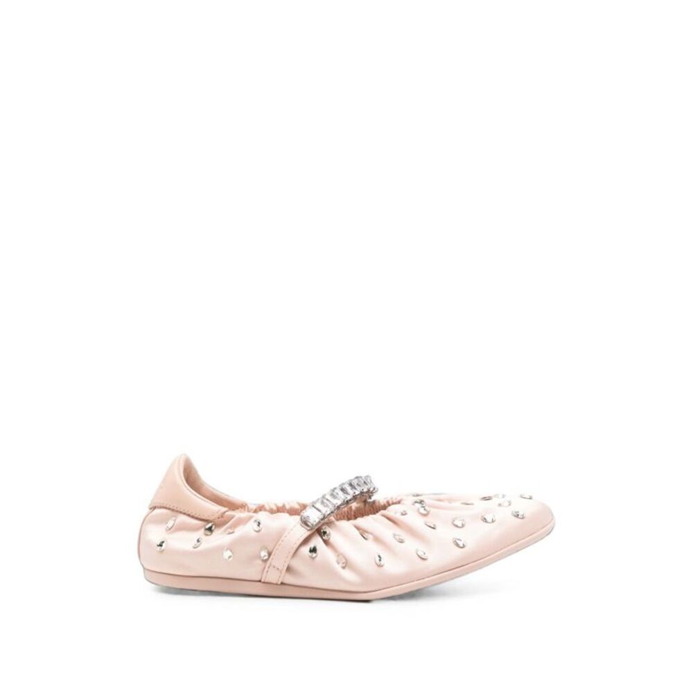 Jimmy Choo Women Jade Leather Ballets
